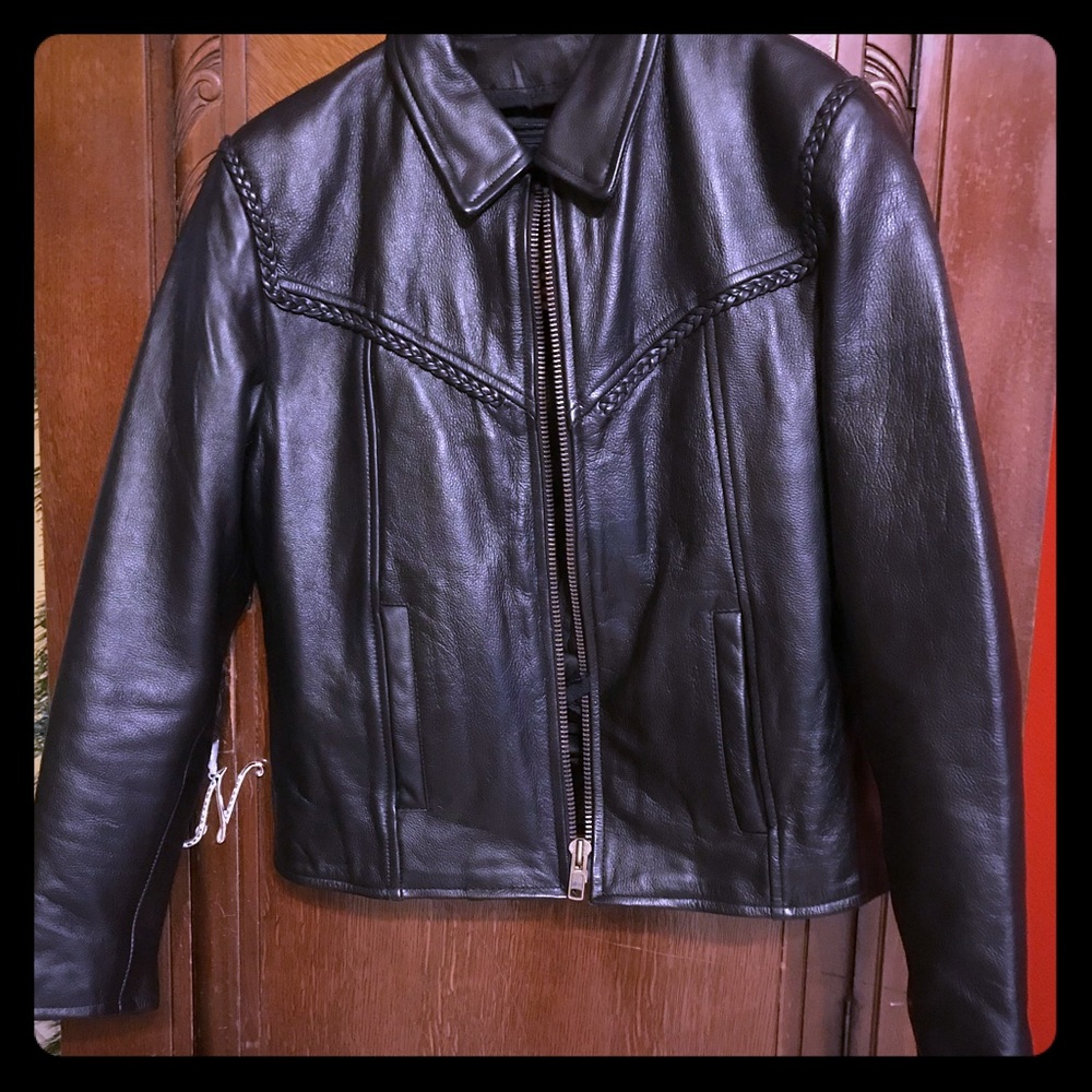 Thinsulate Biker  Black jacket Sz medium